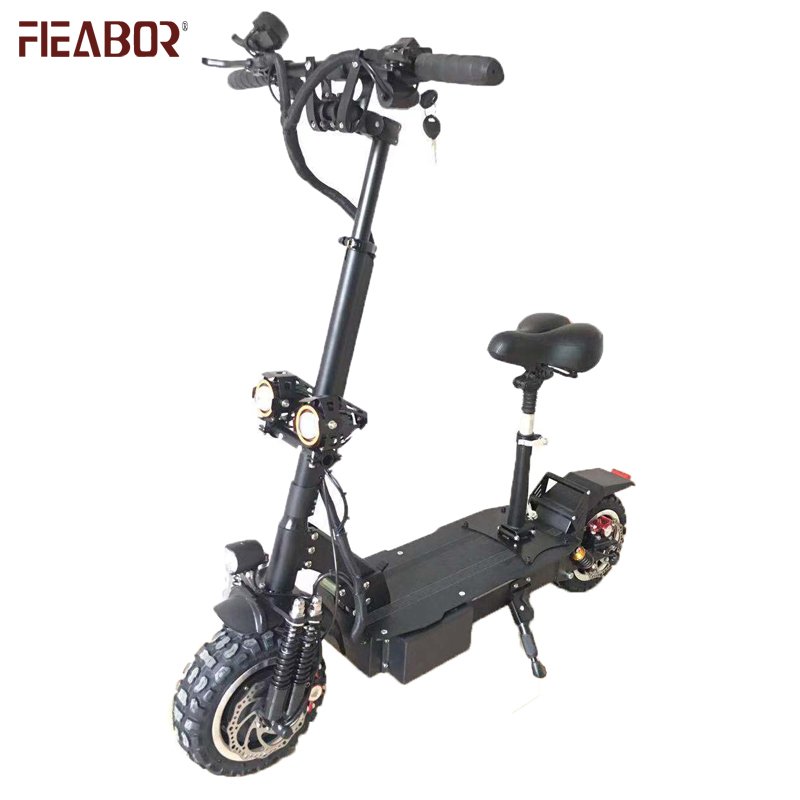 Fieabor Q06plus 11 inch 60V 26Ah 5600W 70kmh powerful adult electric scooter with seat for adult