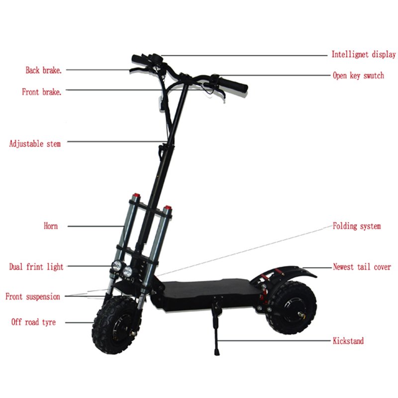 2 person Off-road electric scooter