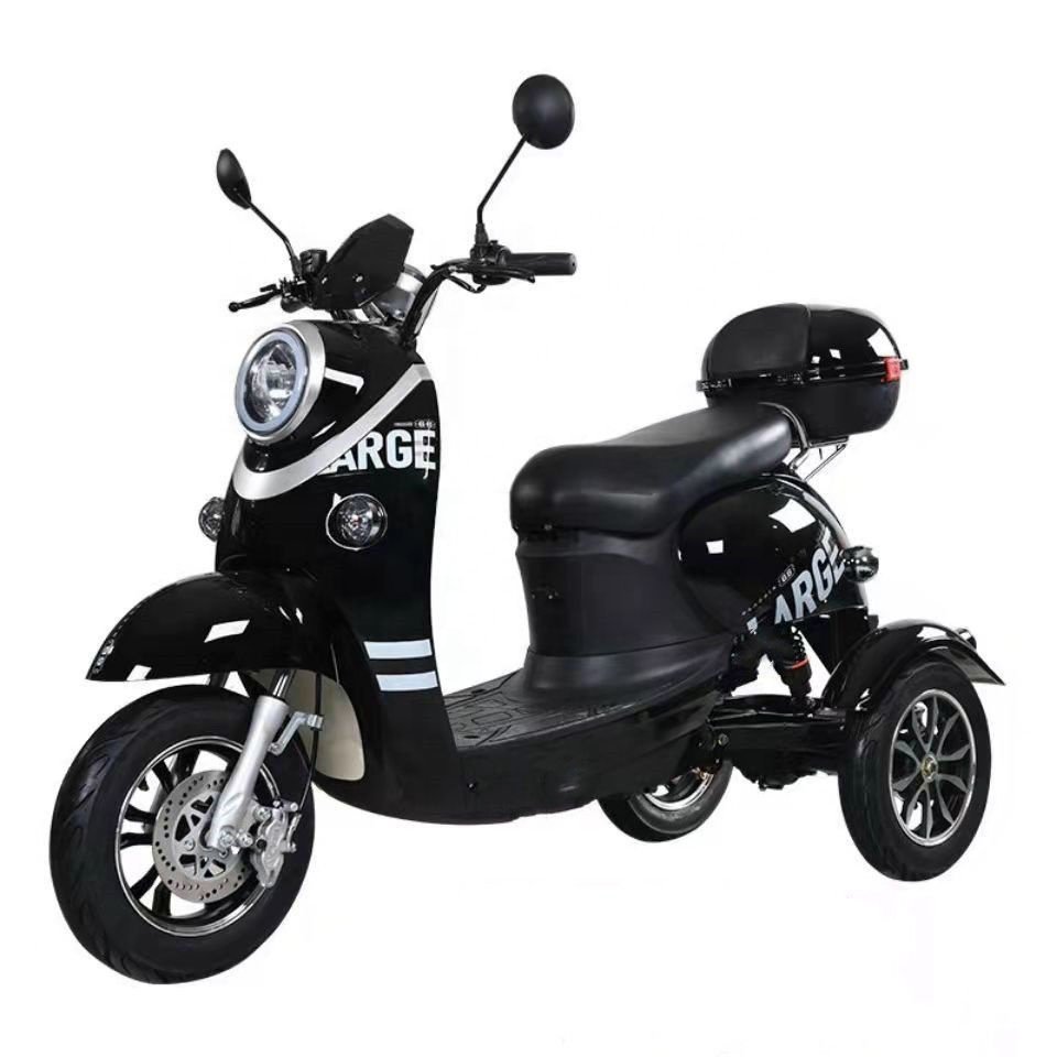 3-Wheel Electric Trike with Powerful 800/1000W Long Range 80km Disc Brake Mobility Unisex Passengers with Max Speed of 30km/h