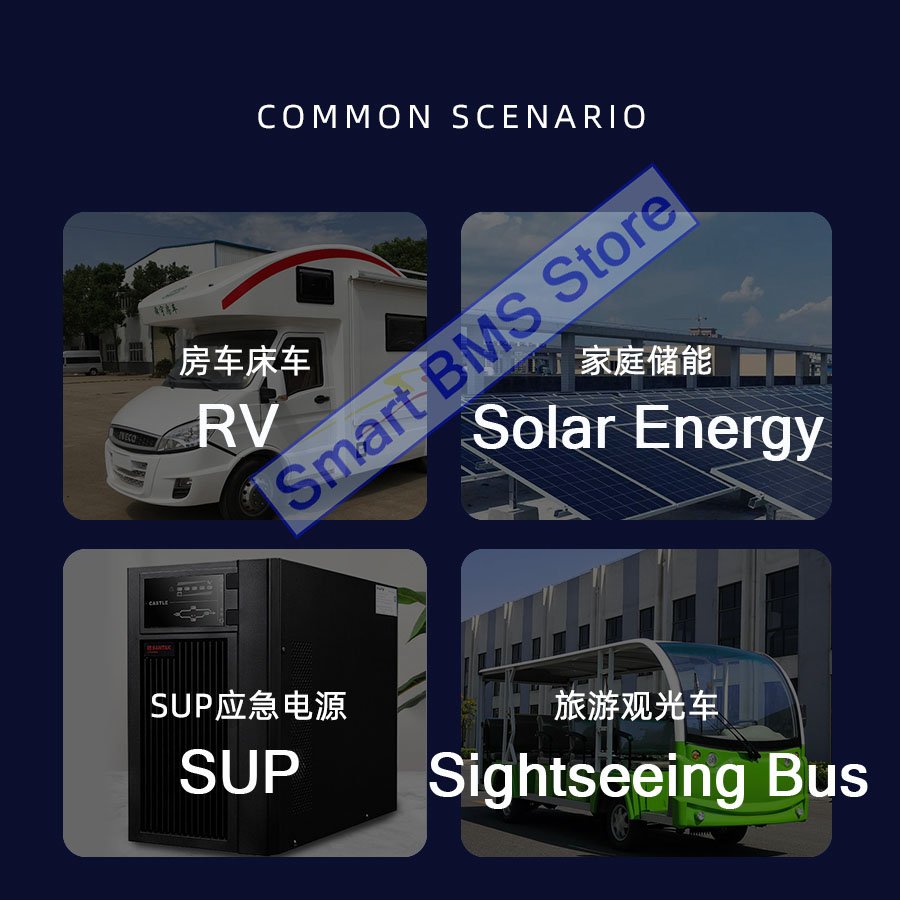 3s 4s 20s 12.8v 48v 60v 72v 20ah 100a 100ah 200ah Lto Board Lifepo4 Inteligente Relay Systems JIkong 3.0 Smart Bms For Ev Car