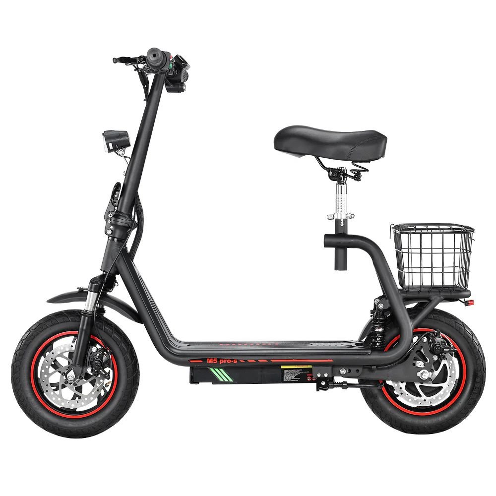 Europe 48V 13AH 500W foldable adult escooter 12 Inch Pneumatic Tire BOGIST M5 Pro Electric Scooter WIth Seat and Cargo Carrier