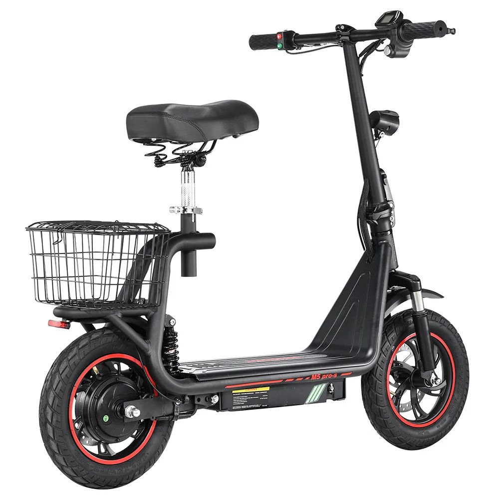 Europe 48V 13AH 500W foldable adult escooter 12 Inch Pneumatic Tire BOGIST M5 Pro Electric Scooter WIth Seat and Cargo Carrier