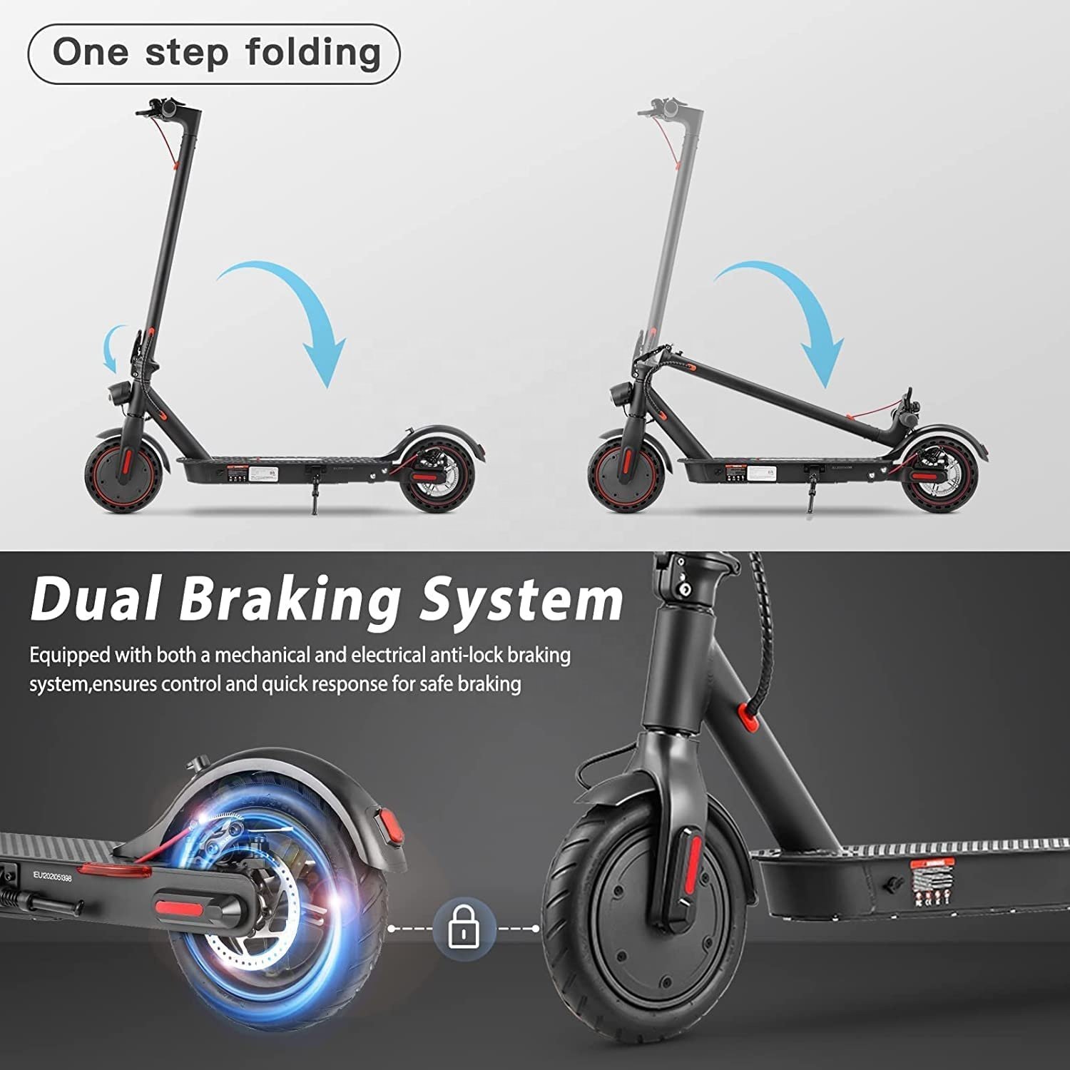 30km Long Range 350W Motor Electric Scooter Adults Fast 30km/h iScooter i9ro Portable E Scooter with APP Control