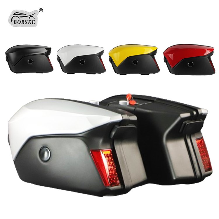 Hot Selling Universal Motor Bike Suitcases Saddle Bags Motorcycle Parts Scooter Side Rear Box