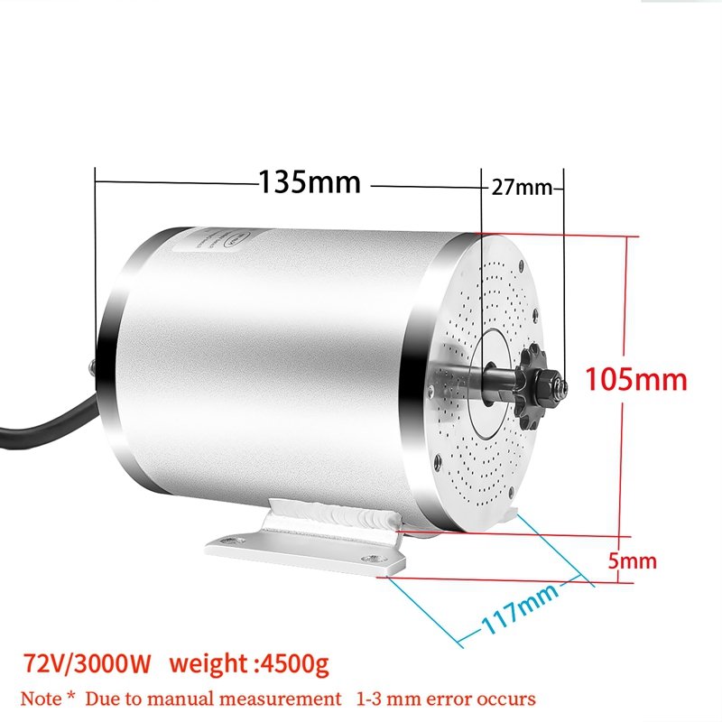 72v3000W 50A Controller Electric Scooter E Bike Engine Motorcycle DIY Part Conversion Kit BLDC Brushless Motor Kit