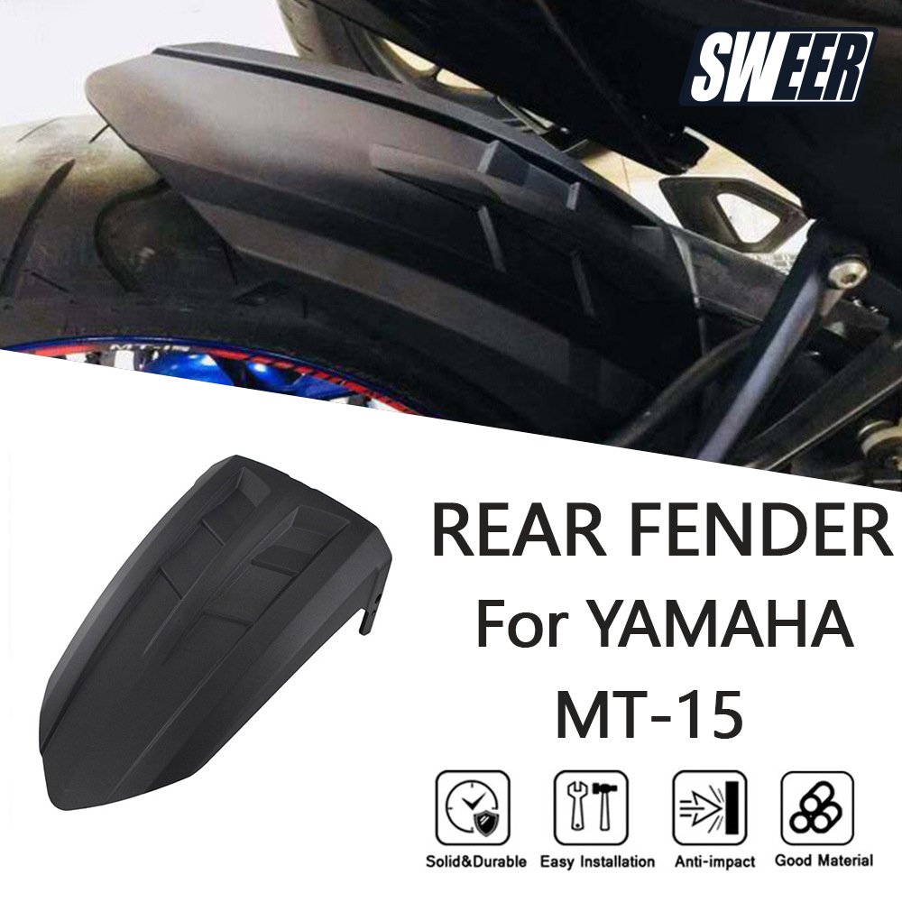 for yamaha mt 15 motorcycle accessories modify mud control rear fender 2017-2024 scooter body plastic parts