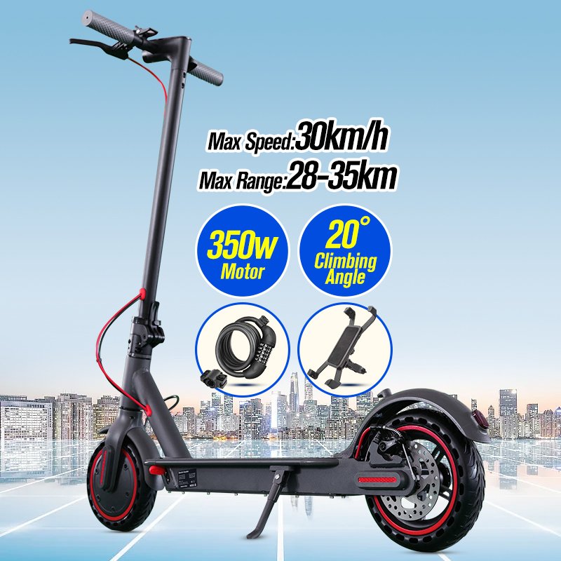 Sample Available EU US UK shipping customized cheap 350W Motor 36V 10.4Ah brand new battery excluded Adult Electric Scooters