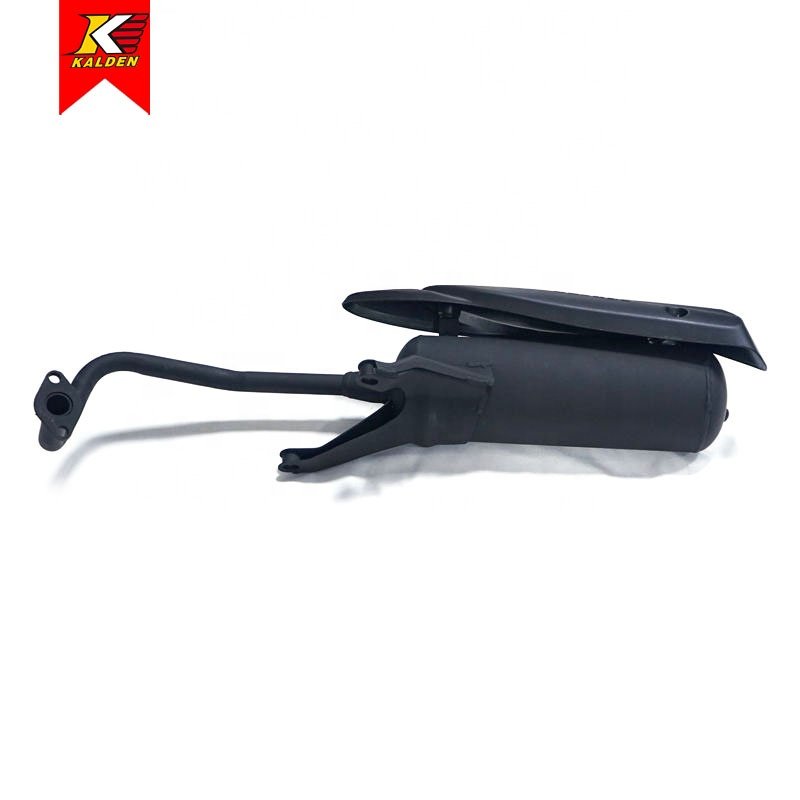 Wholesale high quality GY6 125cc/150cc scooter muffler black motorcycle exhaust pipe
