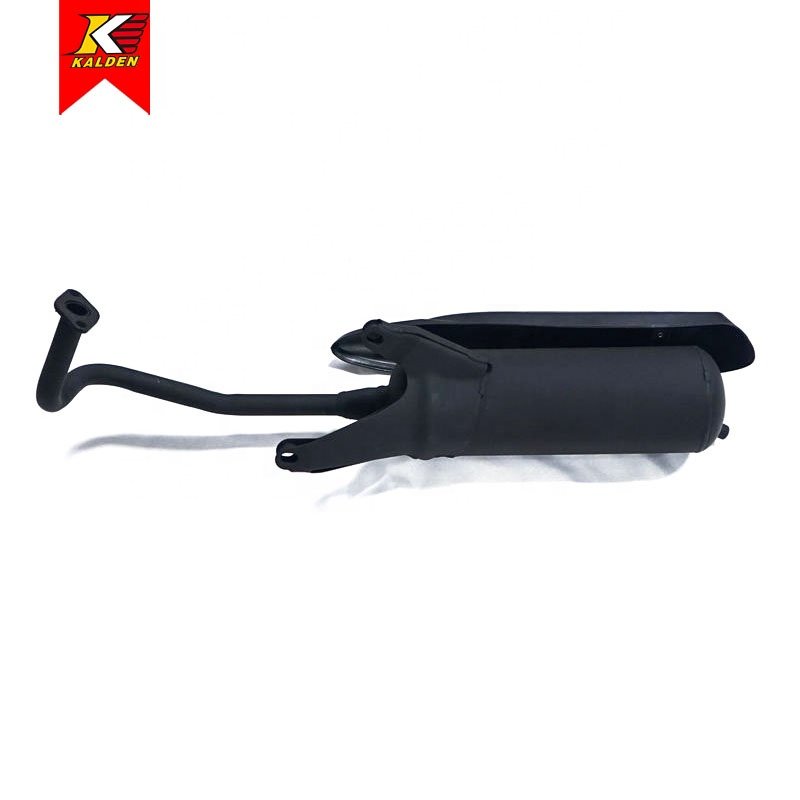 Wholesale high quality GY6 125cc/150cc scooter muffler black motorcycle exhaust pipe