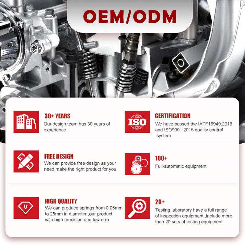 OEM Escooter Suspension Coils And Springs Toy Aluminum Springs Recliner Compression Springs 100mm
