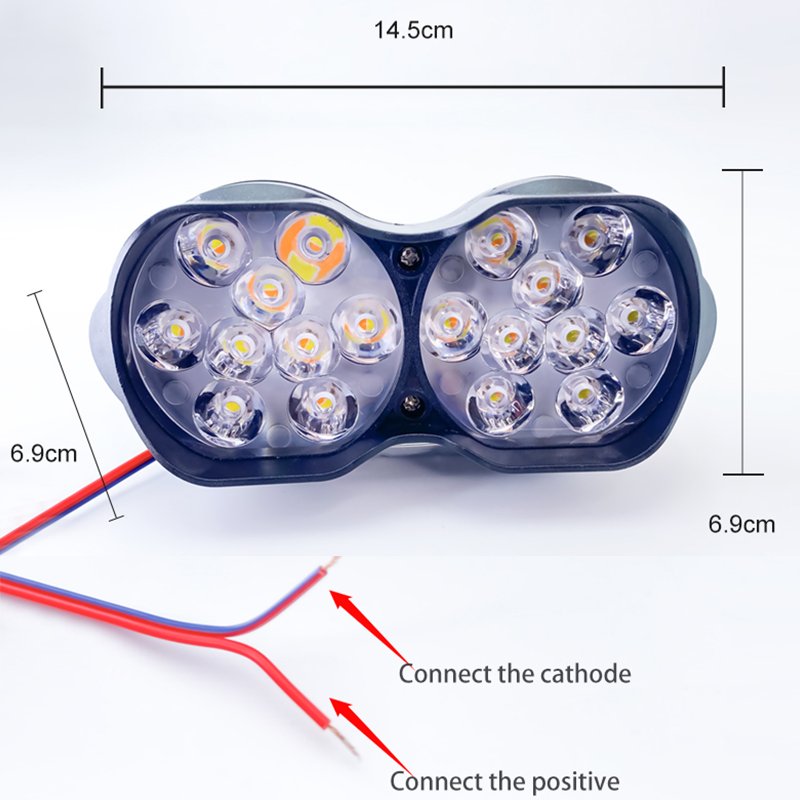 New Design Spare Parts Scooter Accessories DC 9-85V Led 30W External Lights For Car Wholesale Motorcycle Spotlight