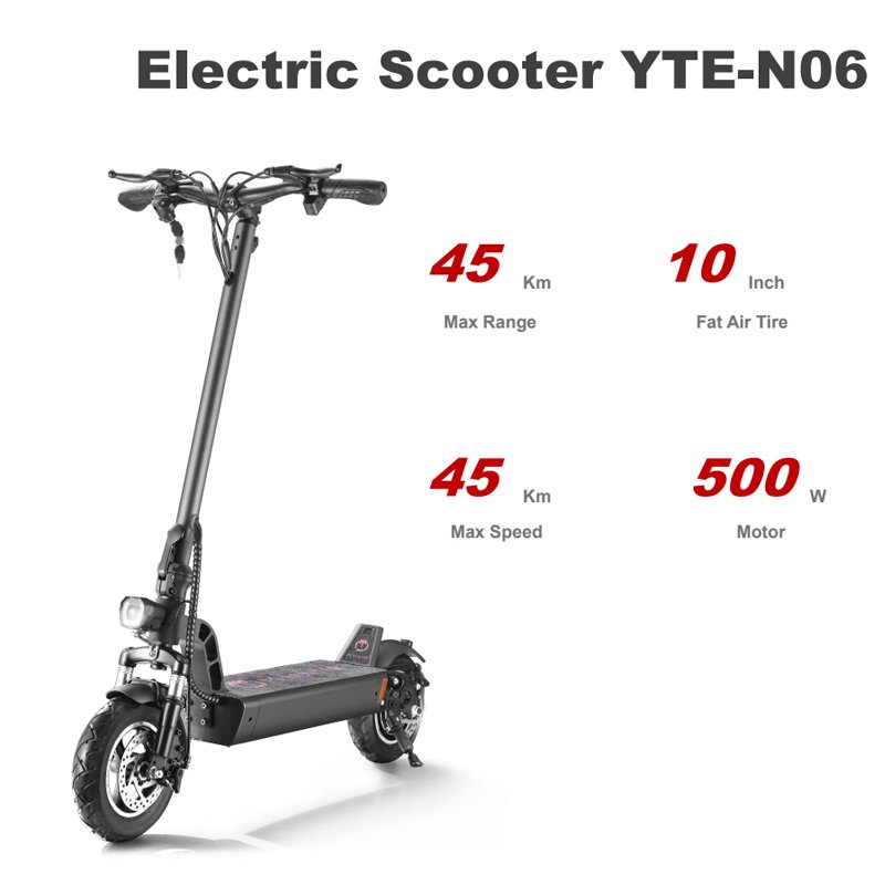 Custom LOGO E Scooter Off Road 48v 10AH Disc Brake 10in Wheel Urban Elektrikli Escooter E Electric Scooter