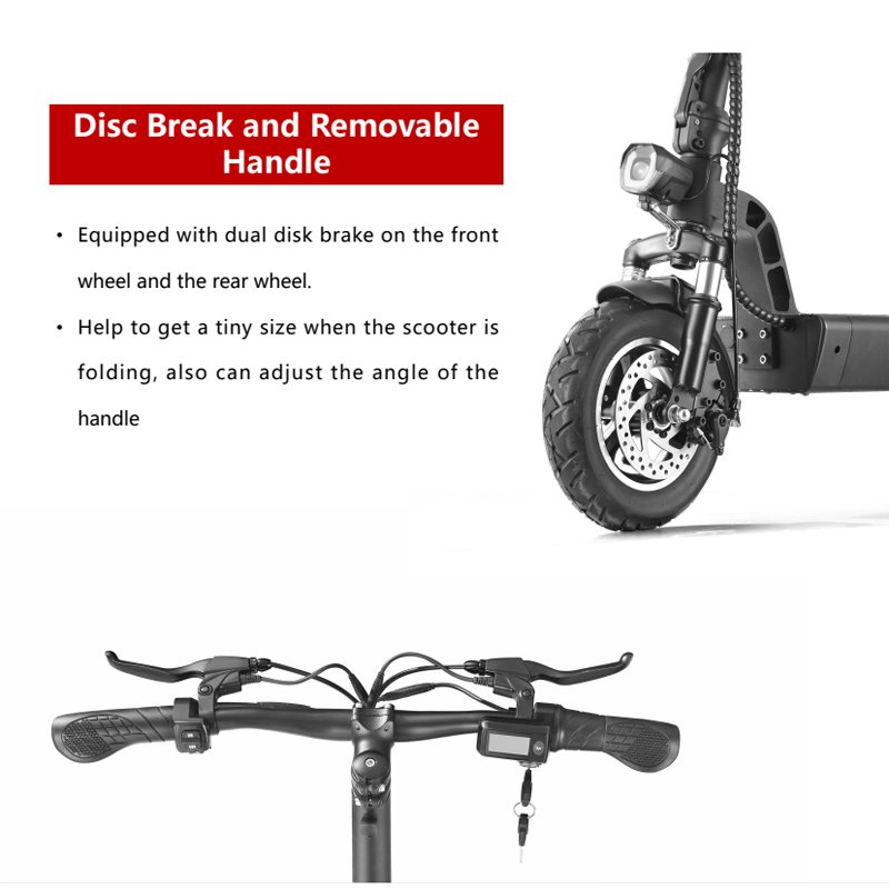 Custom LOGO E Scooter Off Road 48v 10AH Disc Brake 10in Wheel Urban Elektrikli Escooter E Electric Scooter