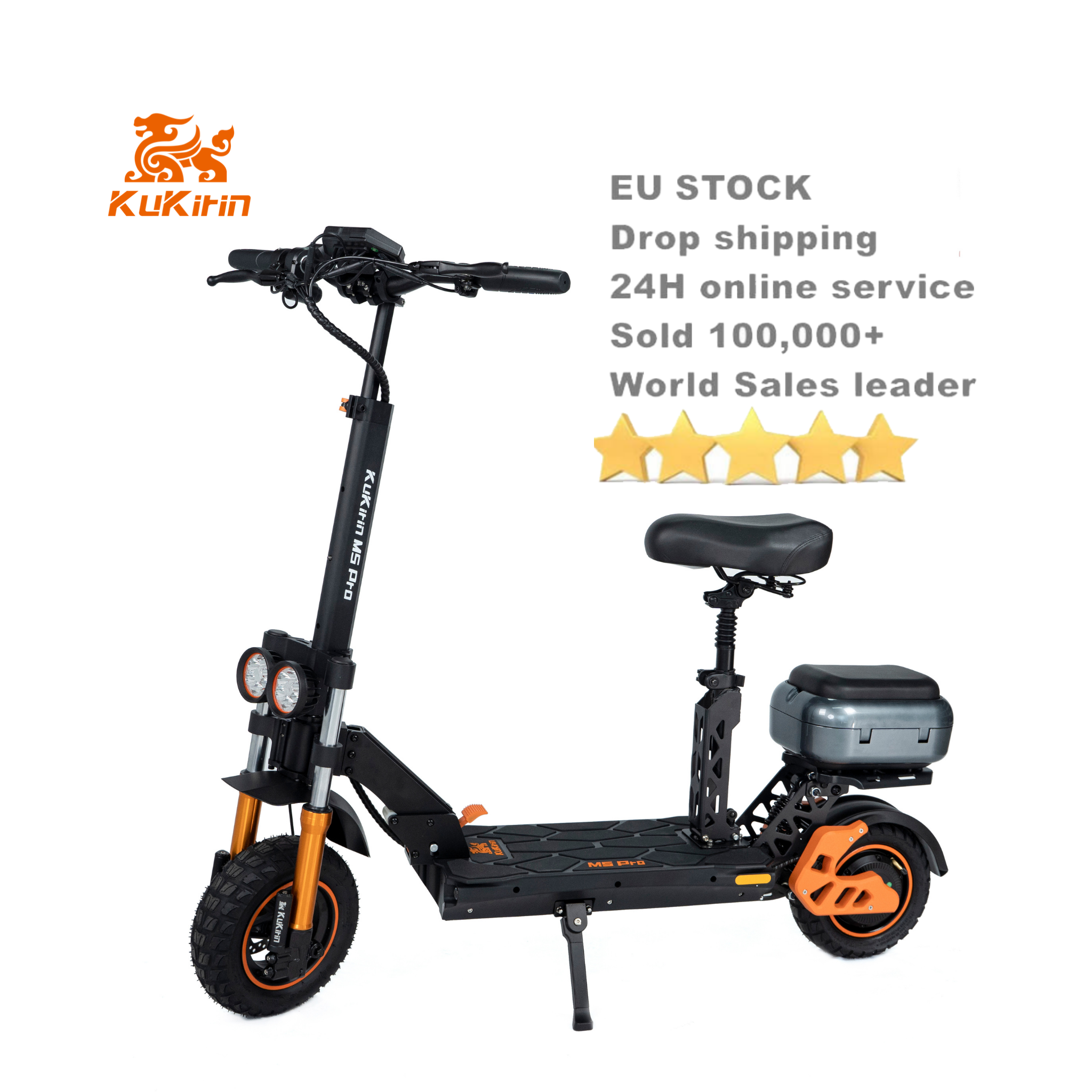 SOLD OUT PL STOCK 2024 New Eu warehouse KuKirin M5 Pro long range electric scooter with seat
