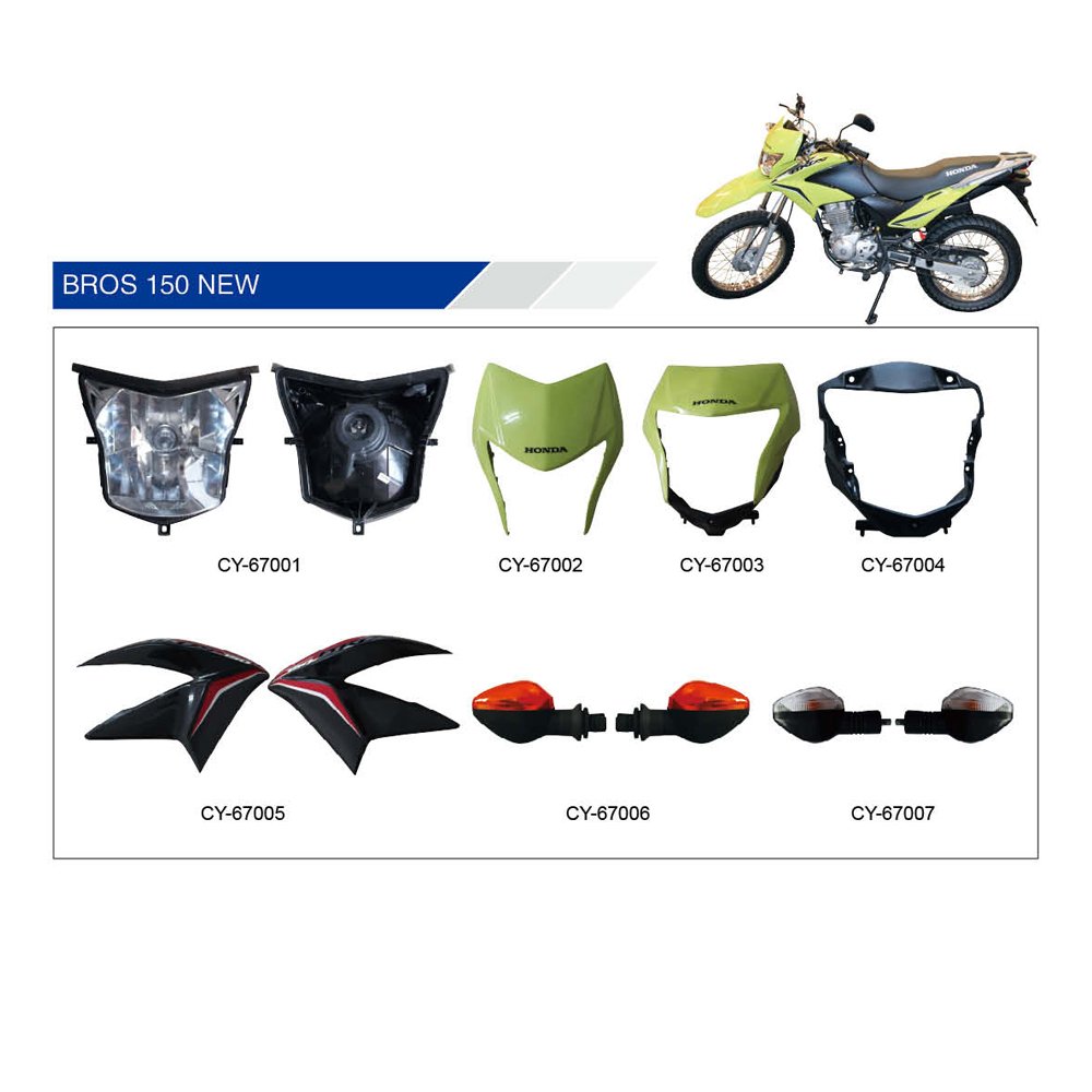 Motorcycle GY150 plastic parts headlight tail light Seat side cover winker lamp speedometer turn signal light Fender muffler CDI