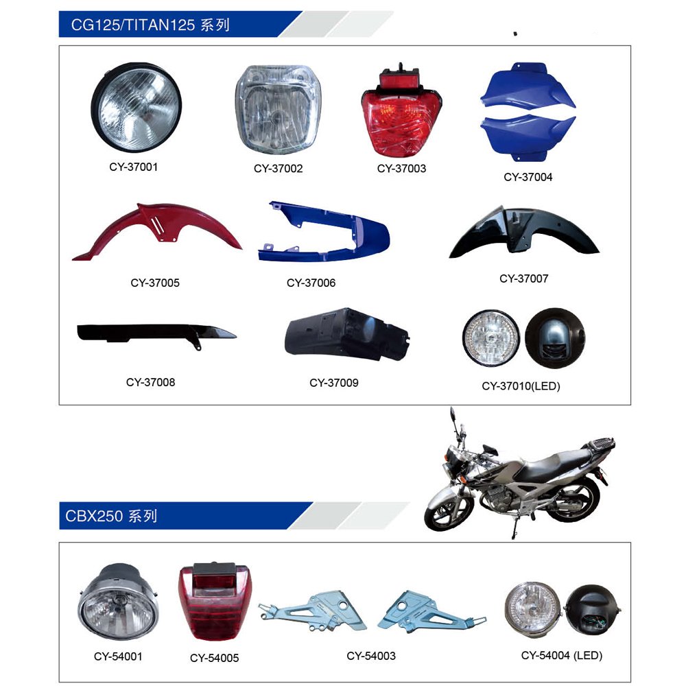 Motorcycle GY150 plastic parts headlight tail light Seat side cover winker lamp speedometer turn signal light Fender muffler CDI