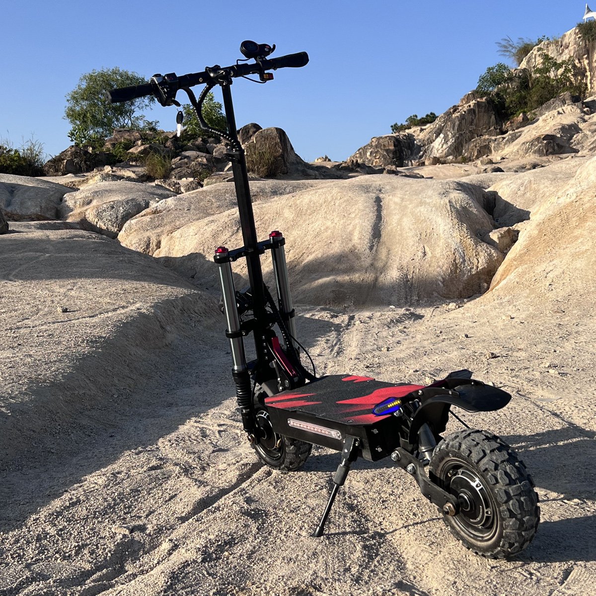 BOYUEDA 2024 New 5600w 6000w 60v 38ah Dual Motor Adult Off-road Electric Scooter with Acrylic Scooter