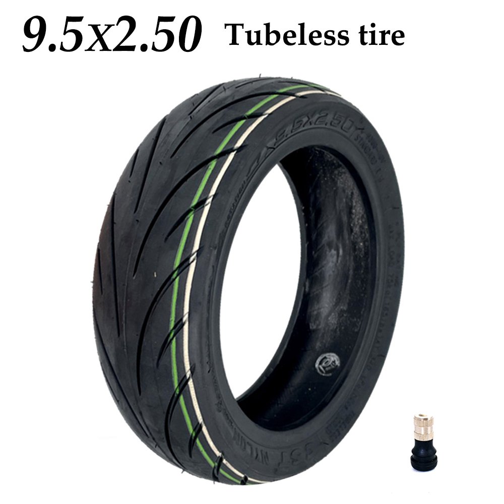 Superbsail E Scooter 9.5 Inch 9.5x2.50 Tubeless Tire Vacuum Tyre With Valve For Xiaomi M365/1S Series Electric Scooter