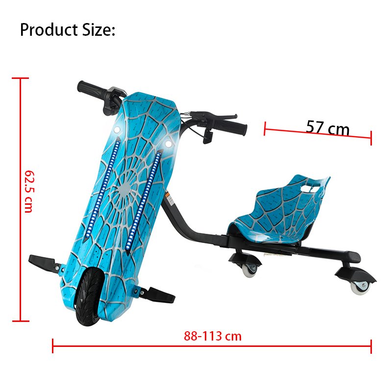 Factory Supply Hot Selling 3 Wheels Spare Parts Drift Electric Motorcycle Scooter