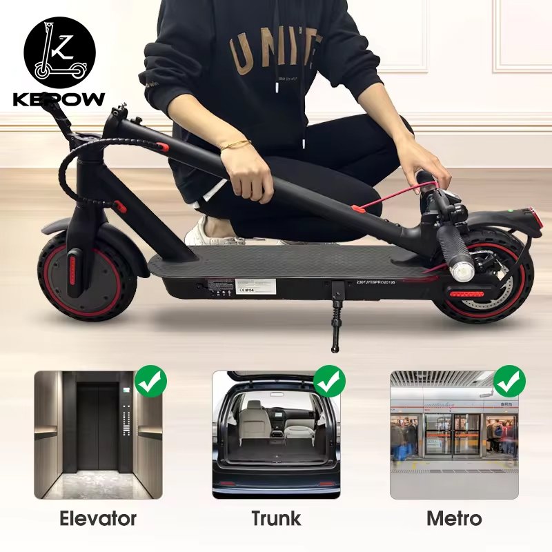 china Warehouse 350w motor 36v 7.5ah lithium battery shock absorption folding electric scooters for adults