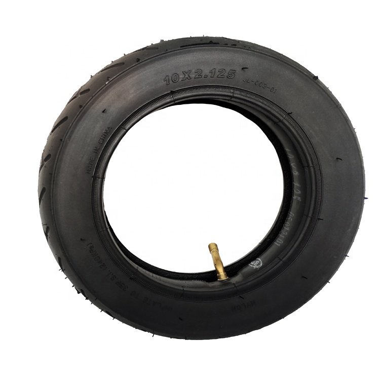 Best selling TUBE 10x2 camera 10x2.125 10x2.50 e-scooter butyl inner tube 10x2.125 butyl rubber tube with bent valve