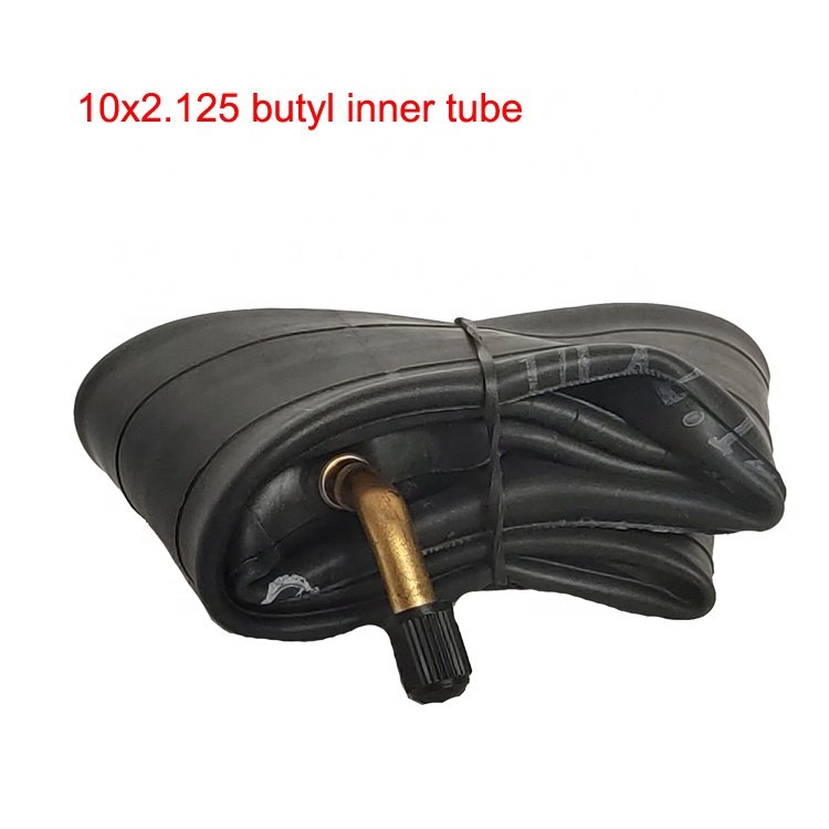 Best selling TUBE 10x2 camera 10x2.125 10x2.50 e-scooter butyl inner tube 10x2.125 butyl rubber tube with bent valve