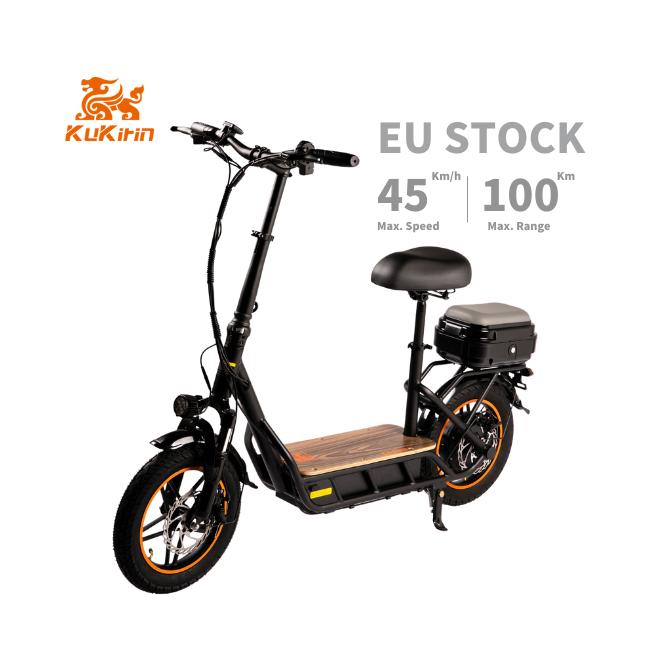 New Arrival KuKirin C1 Pro EU Stock 48V 25Ah Large Battery 14 Inch Fat Tire Electric Scooter with Seat