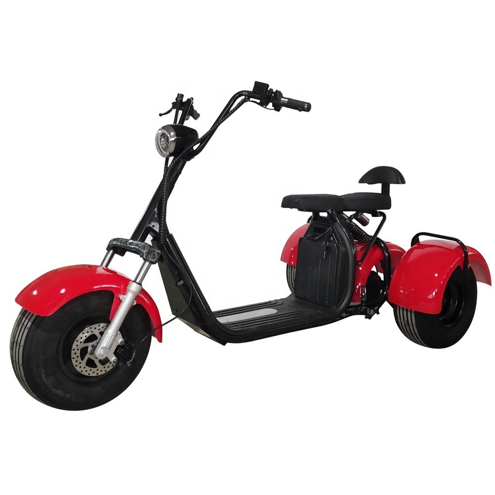 2022 Citycoco Electric Scooter 1500w-3000w for Adults 3wheel with Golf holder Back Trunk