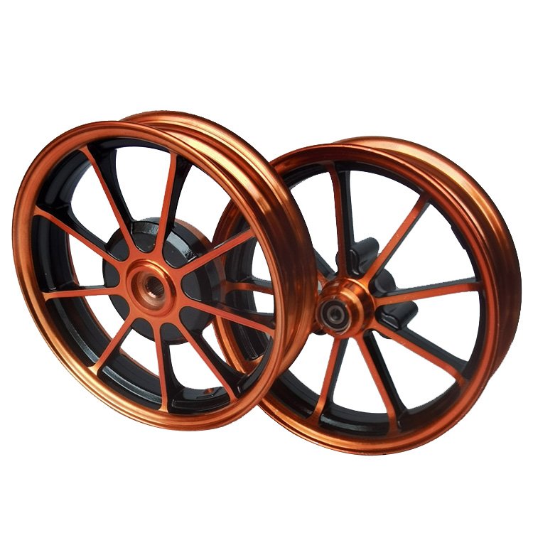 Motorcycle wheel aluminum alloy material 10inch front disc brake rear drum brake Applicable to dio 50 18/28/34/35/56
