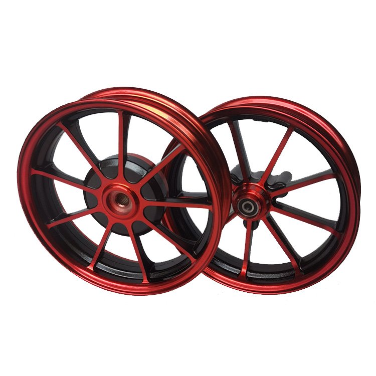 Motorcycle wheel aluminum alloy material 10inch front disc brake rear drum brake Applicable to dio 50 18/28/34/35/56