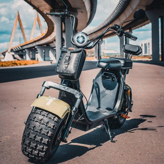 New Steel Frame Electric Scooters Citycoco 2000W Lithium Battery Electric Scooter With Two Seat For Men And Women