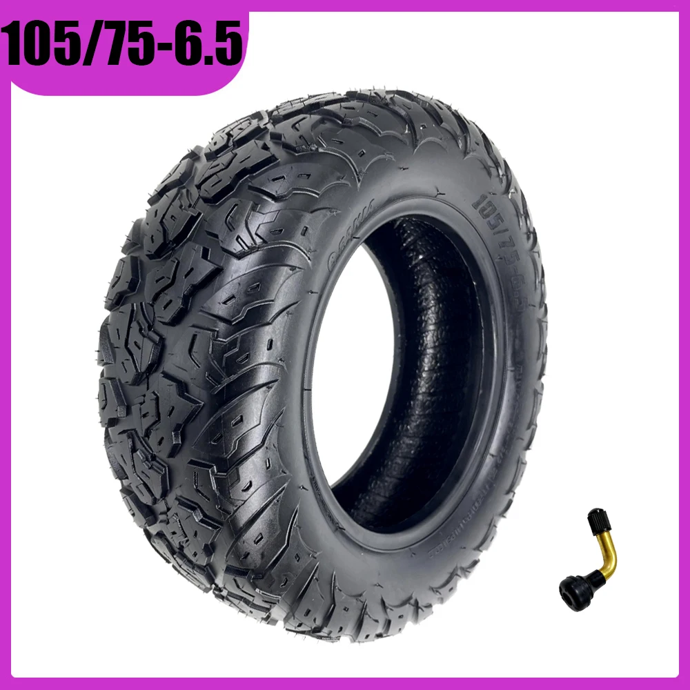 Superbsail 105/75-6.5 Tubeless Tire for Speed Savag S12 Scooter Upgrade 11-12 Inch Widened Vacuum Tire Modification Accessories