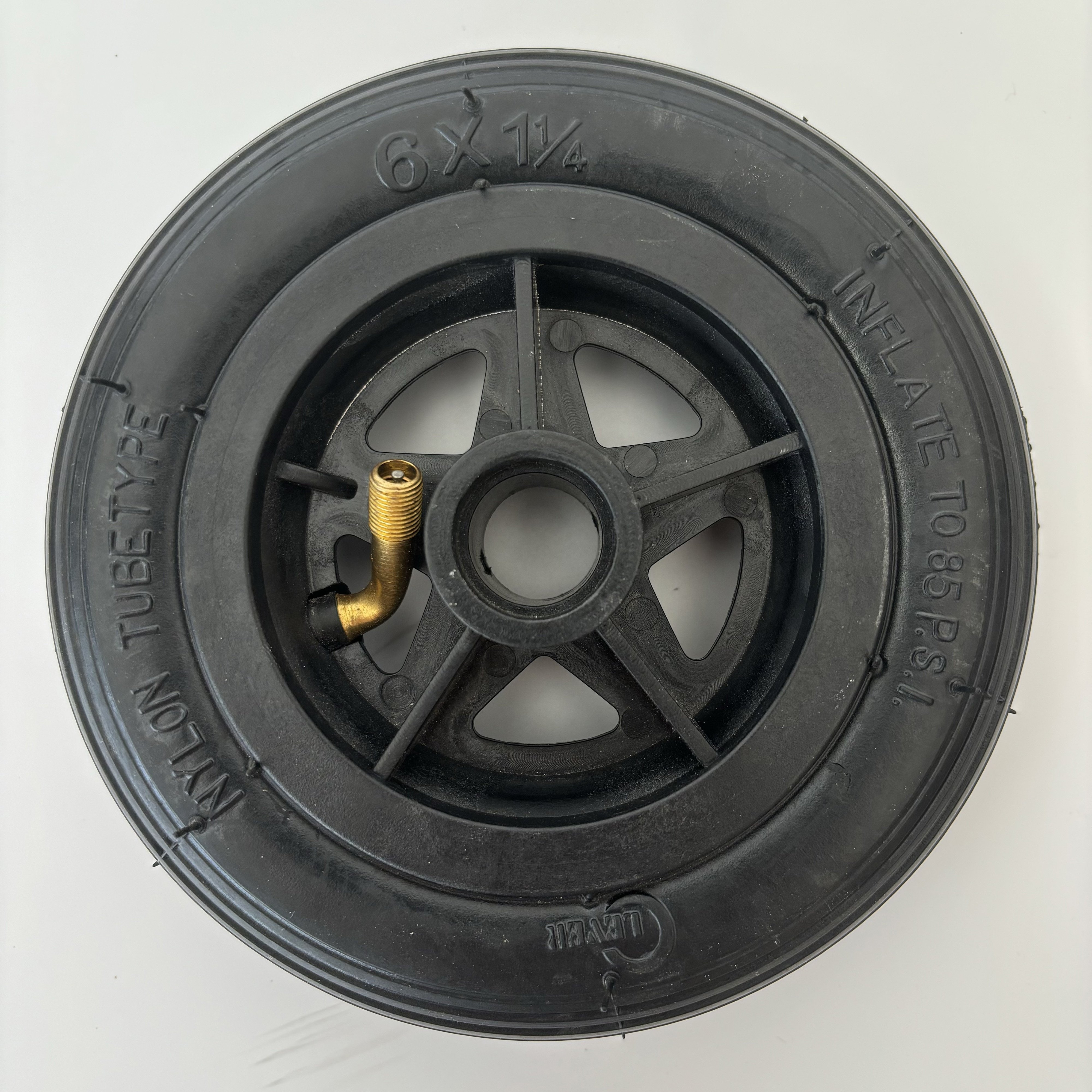 6X1 1/4 Electric Scooter Tire Pneumatic Rubber Tyres 6 inch Tires for A-Folding Bike Baby Stroller Caster Wheelchair