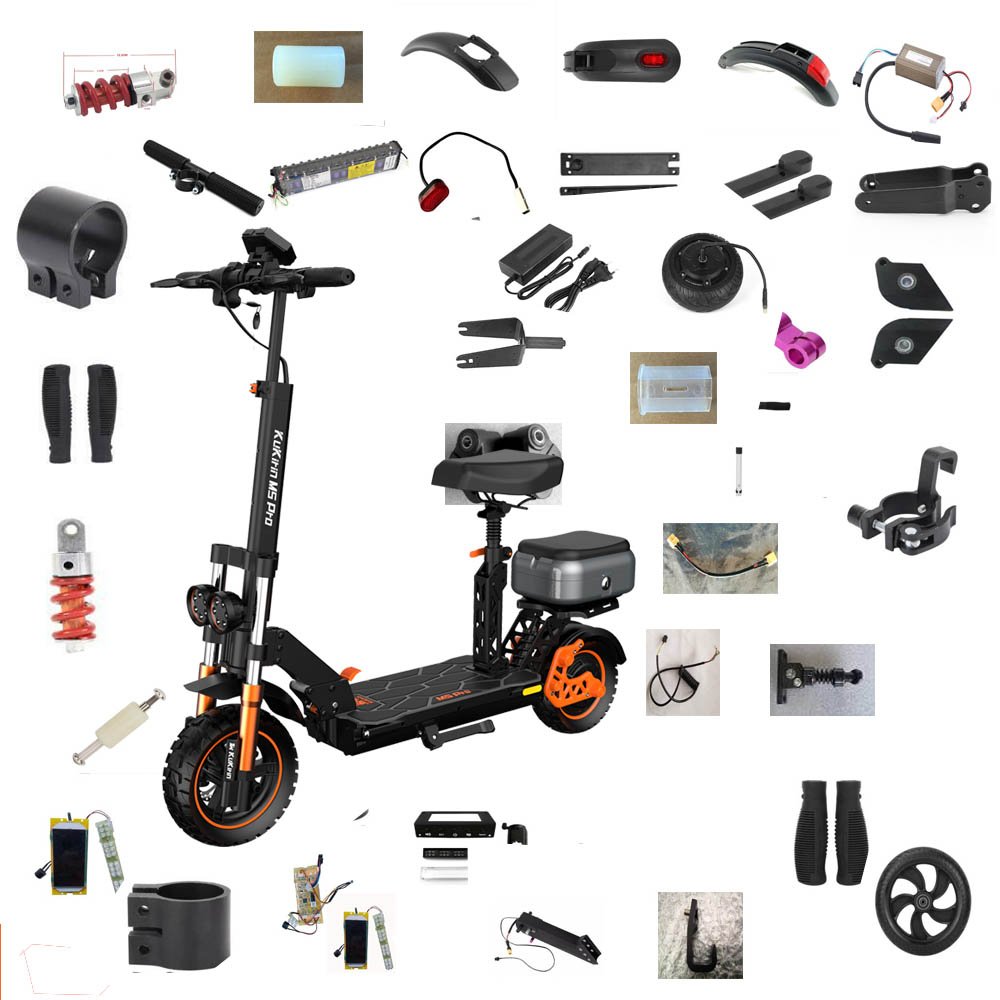 Electric scooter parts for KuKirin M5 Pro Outside tyre taillight Rubber foot pad dashboard Folding buckle