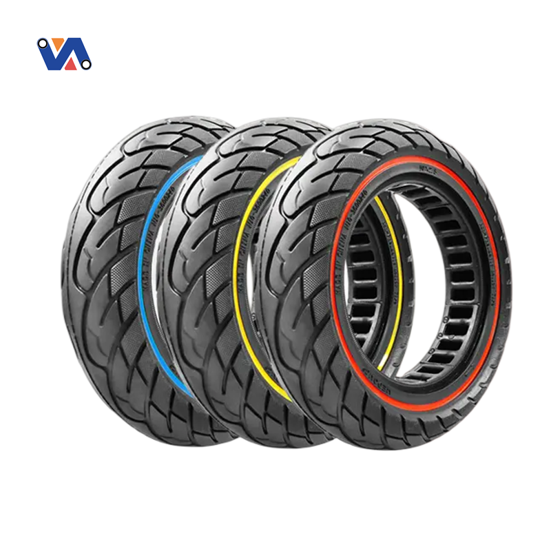 New Image EU Warehouse 10 Inch Color Honeycomb Tire Suitable For Scooter Kugoo M4 Parts Electric Scooter Wheel 10*2.5 Solid Tyre