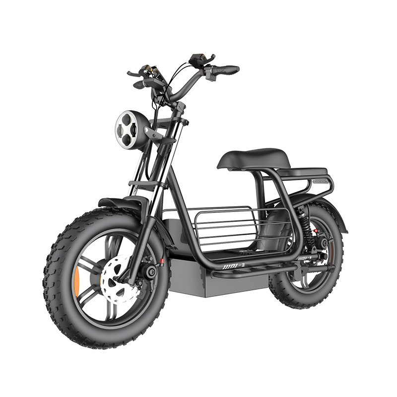 Pet Friendly Two Wheeler 750W 1500W Motor Motorcycle Fat Tire Electric Scooter For Adult With Big Dog
