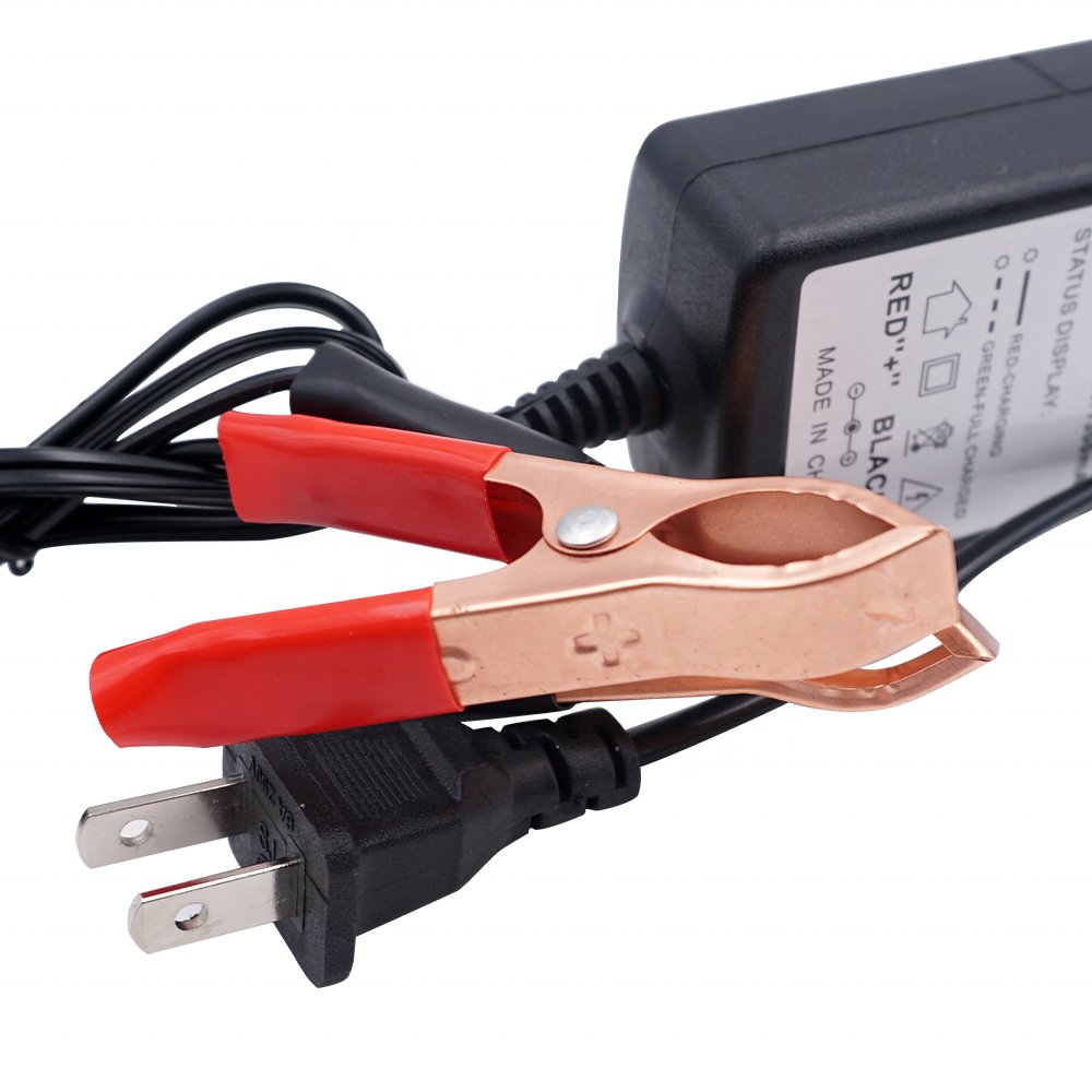 12V 13.6V 13.8V 14.6V 14.8V 1A 1000mA Charger for Car Scooter Dirtbike Moped ATV Parts AGM GEL Pb Lead-acid Battery Charger