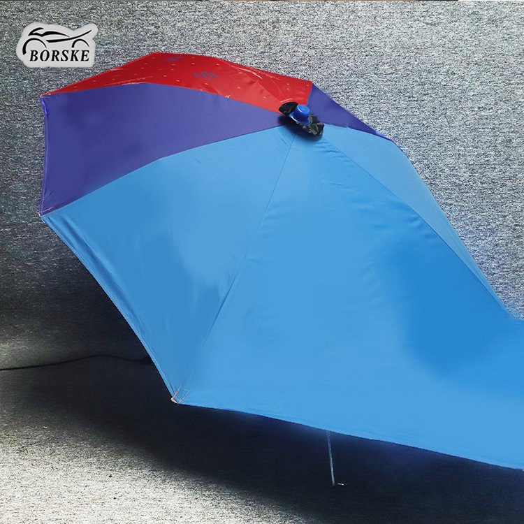 Borske Custom Detachable Motorcycle Sunshade Rain Cover Rainproof Extended Canopy Car Vehicle Rain Shelter Scooter Umbrella