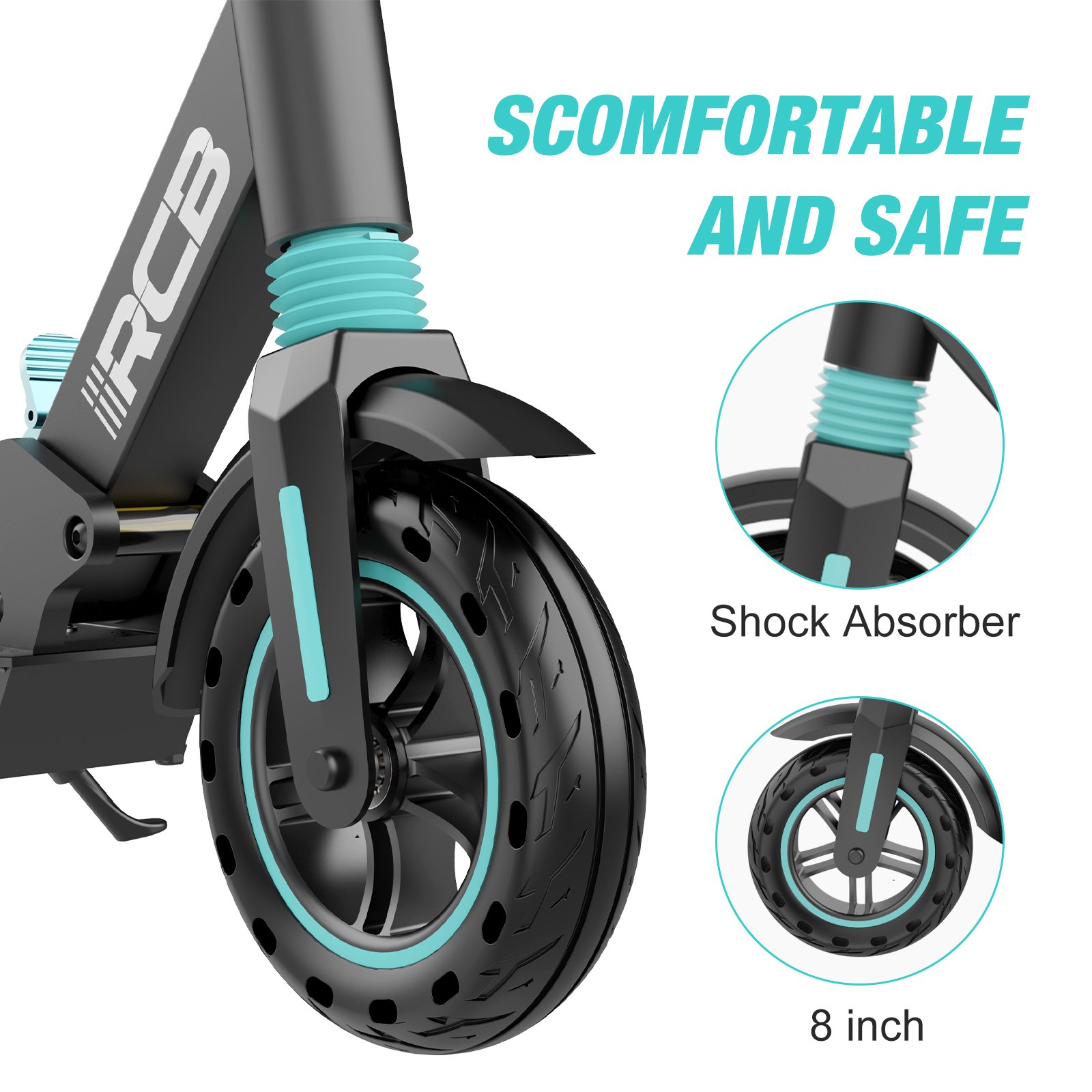 EU USA Warehouse 8 inch e-scooter off road two wheel self-balancing electric scooter