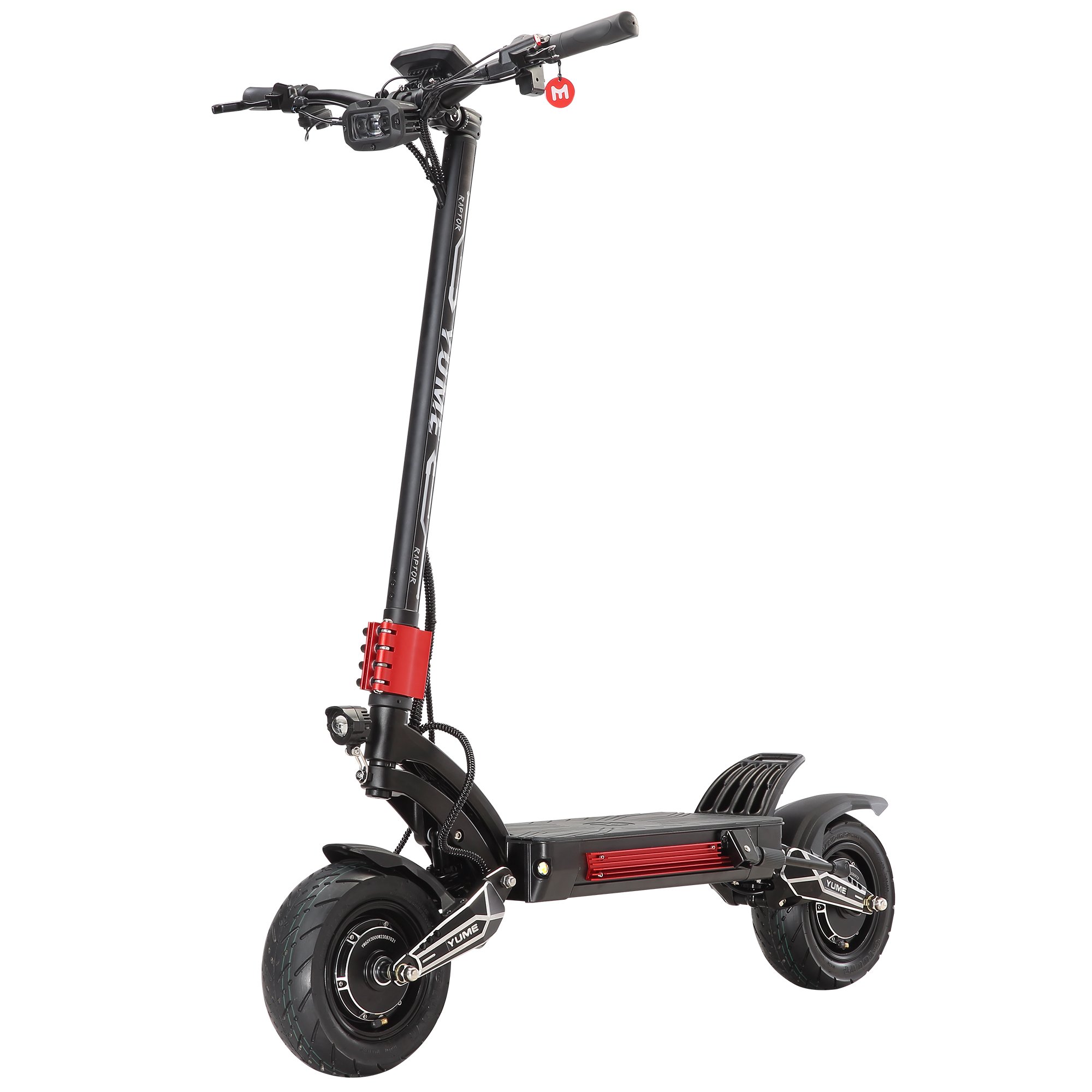 YUME Raptor mid-sized electric scooter with 11 inch tires and dual drive motors 6000W powerful scooter