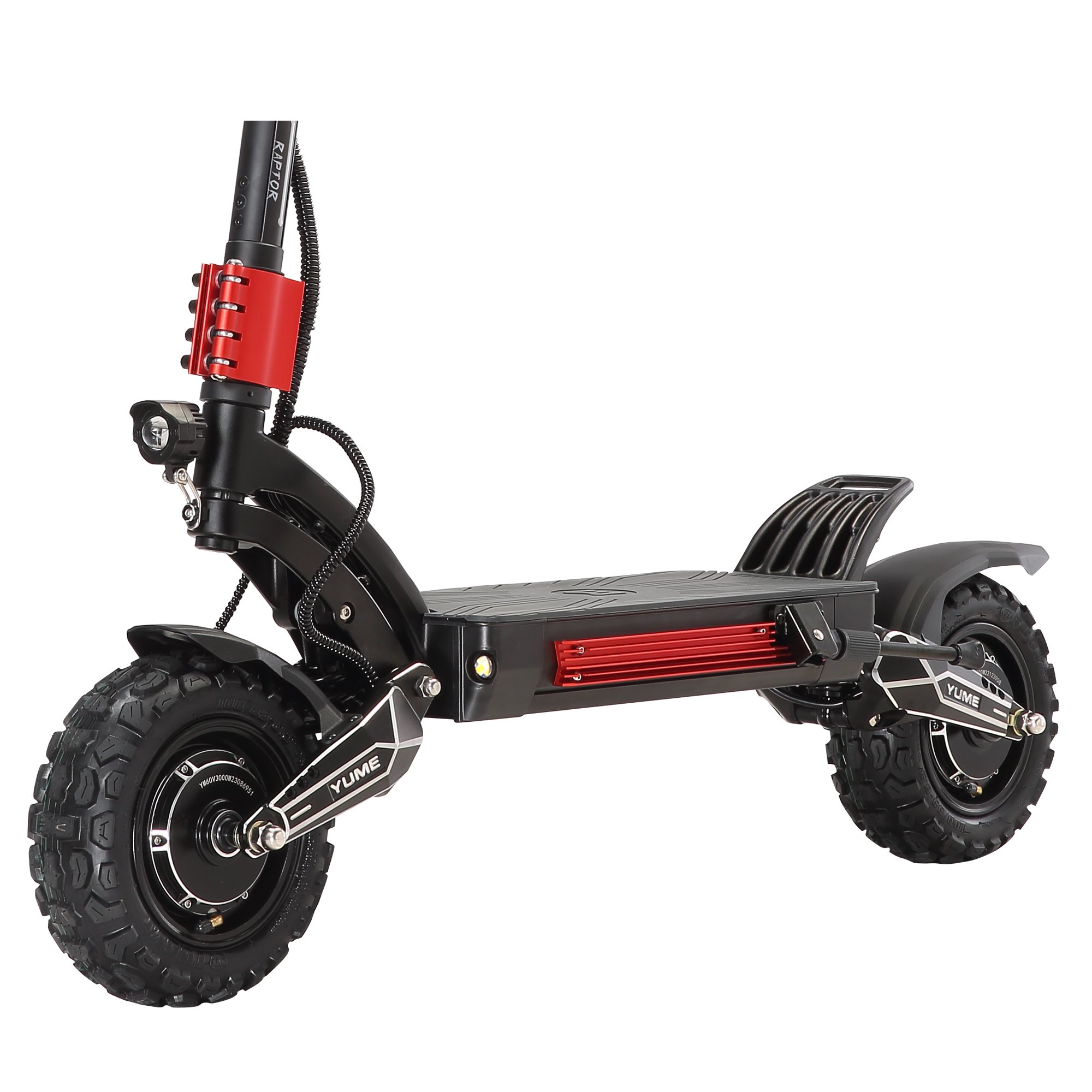 YUME Raptor mid-sized electric scooter with 11 inch tires and dual drive motors 6000W powerful scooter