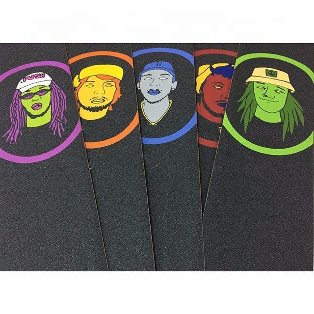 high quality 33inch OS780 HS780 transparent grip tape custom logo printing design Skateboard longboard scooter skate Griptape