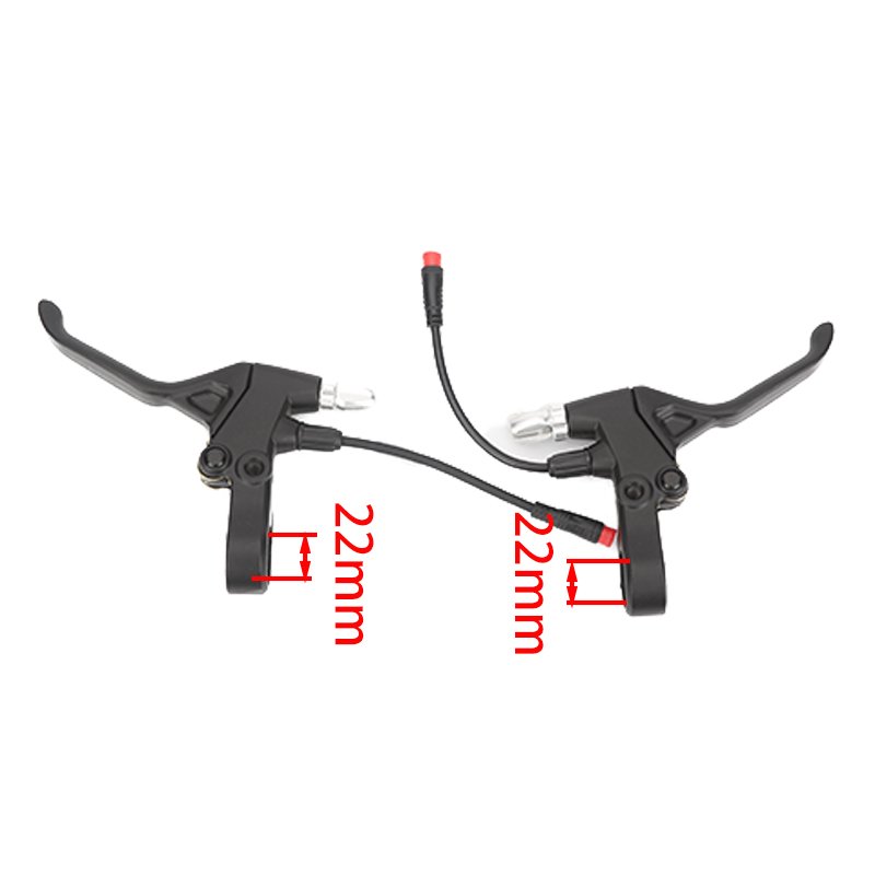 22mm Scooter Brake Lever Controller Levers Brake Lever with 3pin male waterproof connectors for Kugoo G-Booster electric scooter