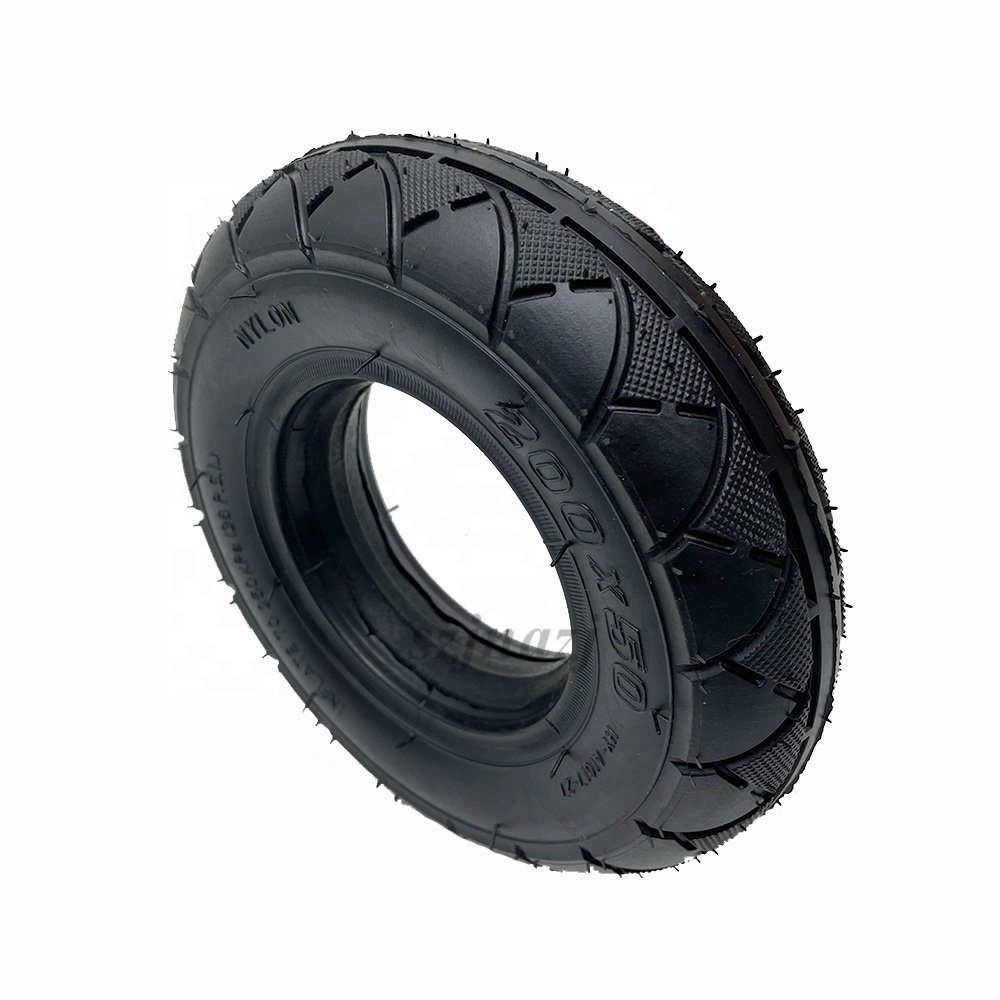 8 Inch 200x50 Solid Tire Polyurethane Foam Filled Explosion-Proof Tyre for Mini Electric Scooter Parts