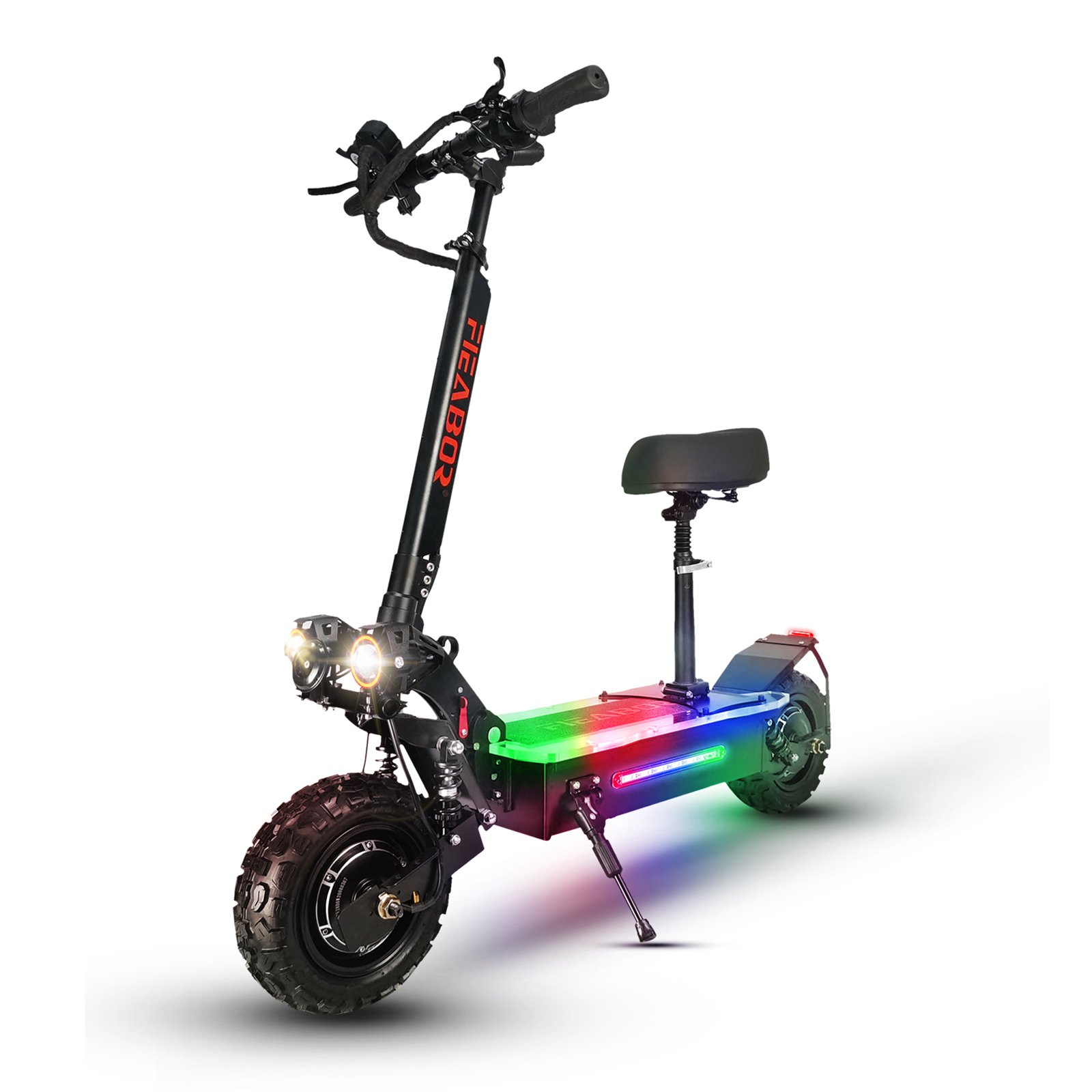Fieabor USA 5600W Powerful Electric Scooter Brushless Double Motor 90Km Range Max Speed 85KM/H Folding Kick EScooter for Adults