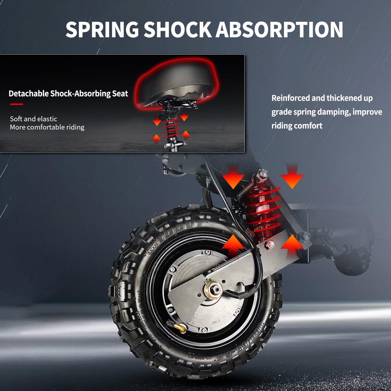 Fieabor USA 5600W Powerful Electric Scooter Brushless Double Motor 90Km Range Max Speed 85KM/H Folding Kick EScooter for Adults