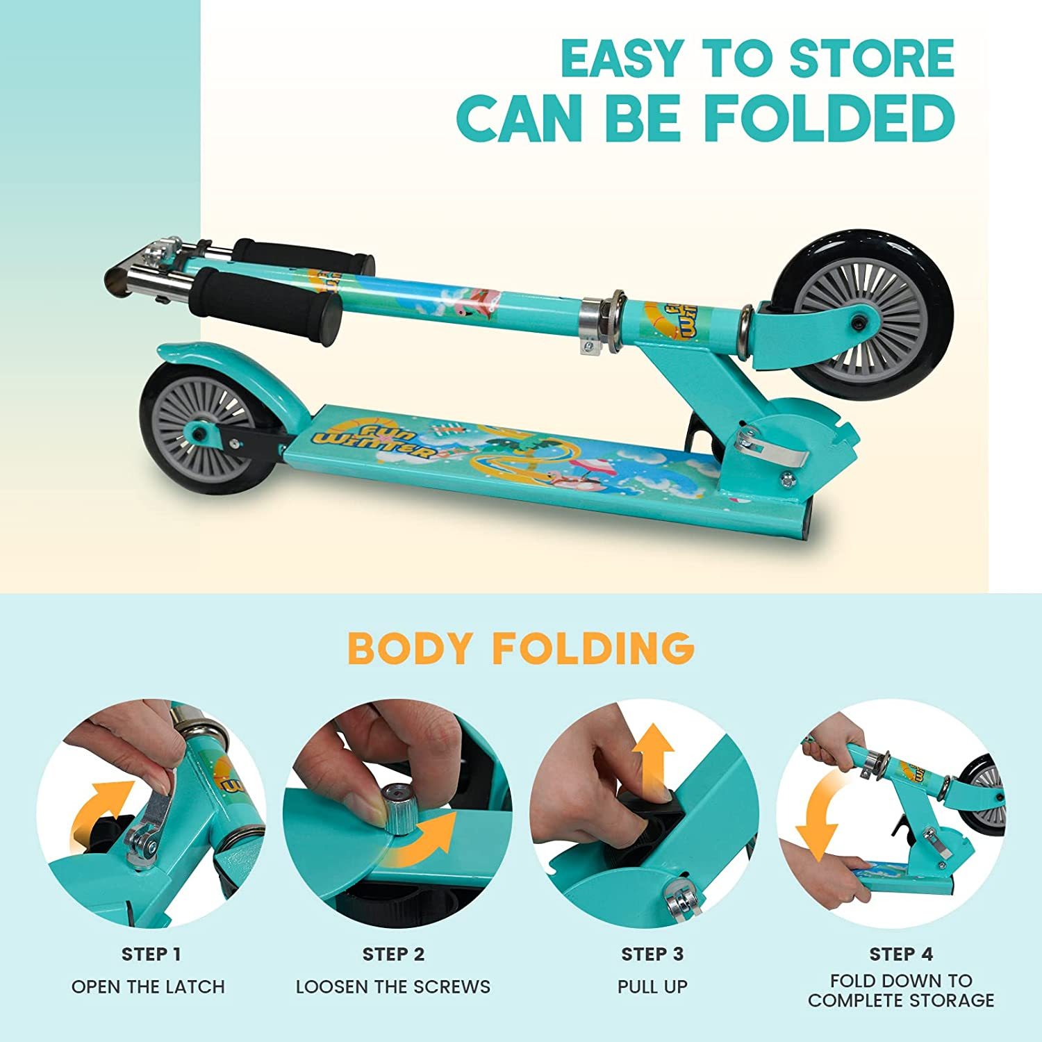 US CA  Dropshipping China Factory Supply Wholesale kick scooters foot scooters snow ski scooter for kids 2 in 1