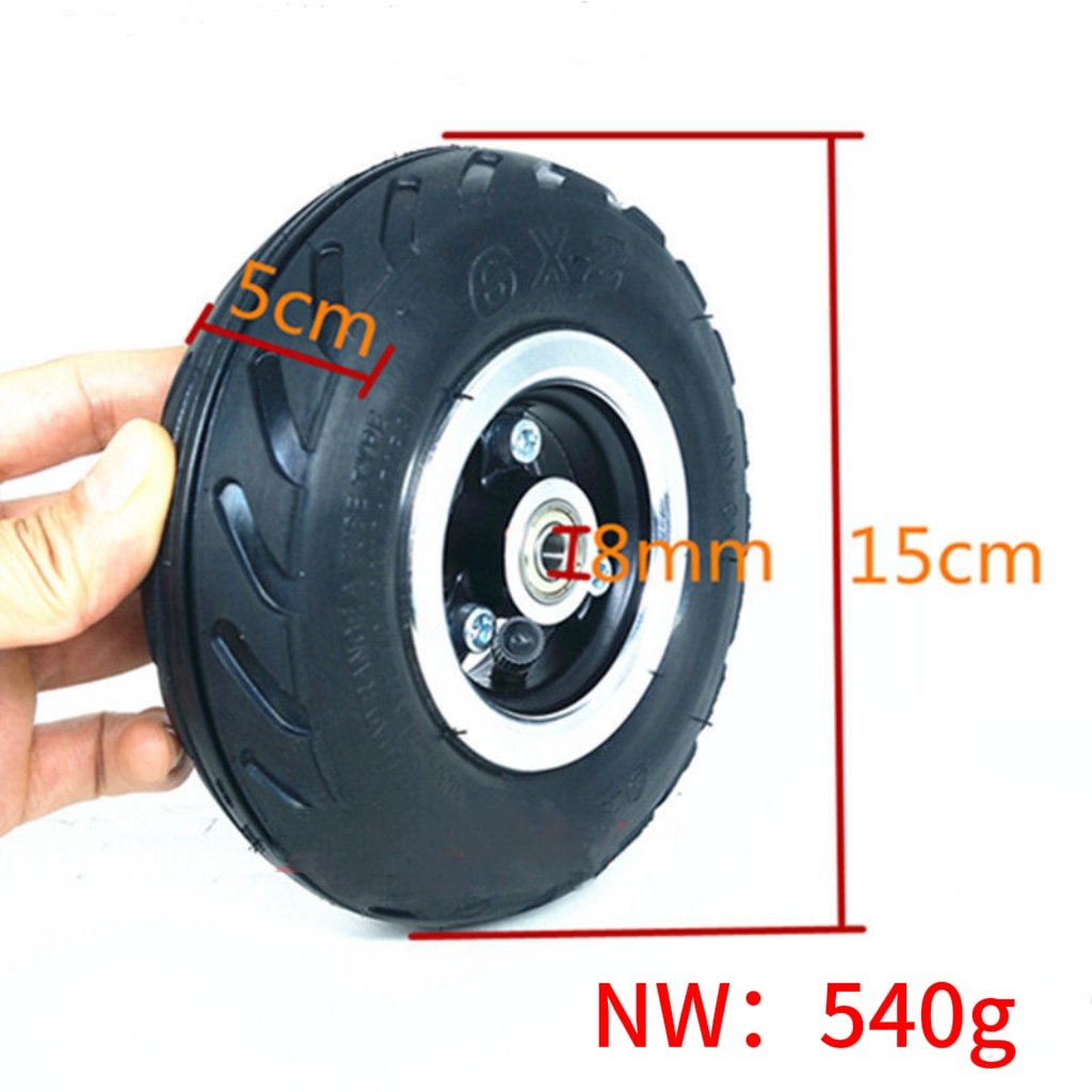 High quality electric scooter 6X2 Tubeless Tyre with glue