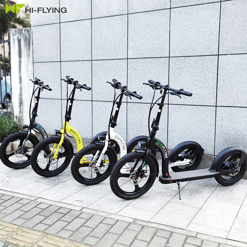 EU Warehouse Hot Sale Eco-Flying 350W 10Ah Big Wheels Foldable Electric Scooter