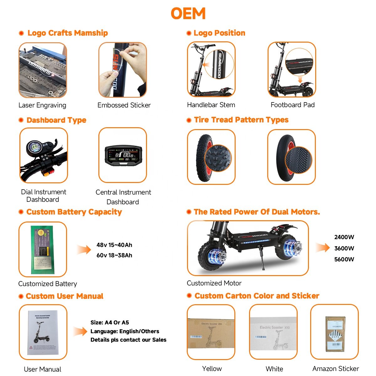 11 Inch Tire Off Road Electric Scooter 3000W*2 Dual Motor 60V 38Ah Scooter Electric 85Km/h 50MPH Folding Scooters For Adults